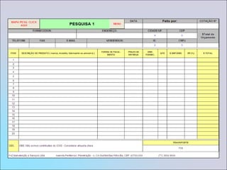Avaliação de satisfação do cliente menor que 50%;