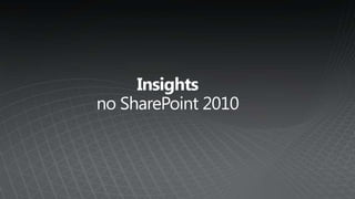 Insightsno SharePoint 2010