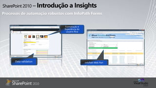 Processos de automação robustos com InfoPath Forms
 