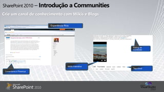 Crie um canal de conhecimento com Wikis e Blogs
 