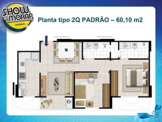 Planta tipo 2Q PADRÃO – 60,10 m2