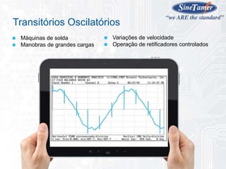  Máquinas de solda
 Manobras de grandes cargas
Transitórios Oscilatórios
 Variações de velocidade
 Operação de retificadores controlados
 