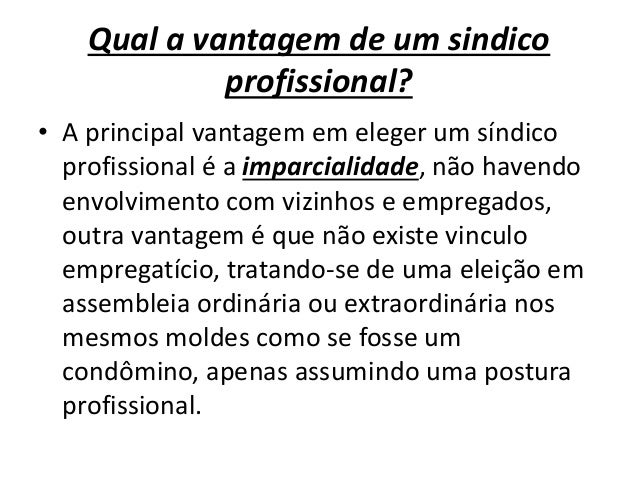 Carta De Apresentação De Sindico Profissional