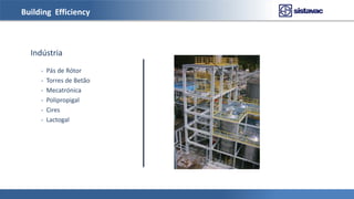 Building Efficiency
Indústria
- Pás de Rótor
- Torres de Betão
- Mecatrónica
- Polipropigal
- Cires
- Lactogal
 