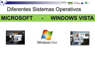 MICROSOFT - WINDOWS VISTA
Diferentes Sistemas Operativos
 