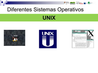 UNIX
Diferentes Sistemas Operativos
 