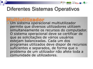 Diferentes Sistemas Operativos
 