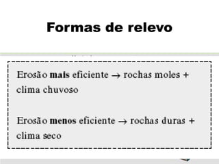 Formas de relevo
 