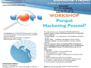 Workshop Marketing Pessoal