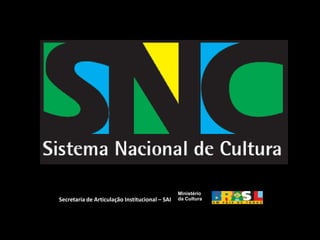 Ministério  da Cultura Secretaria de Articulação Institucional – SAI 