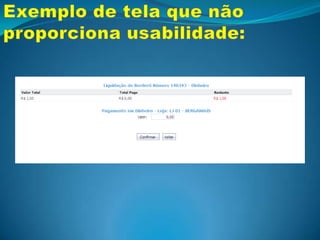 Critérios Ergonômicos:Condução