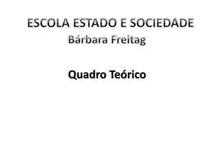 Quadro Teórico
 