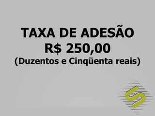 RASTREADOR (VIA SATÉLITE)EM TODOS OS VEÍCULOSA TAXA DE INSTALAÇÃO SERÁ DE R$ 200,00. (TAXA ÚNICA PAGA EM DUAS VEZES )Equipamento = grátis (comodato)Mensalidade = grátis