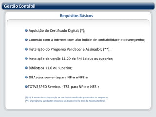 Assinatura da escrituração e