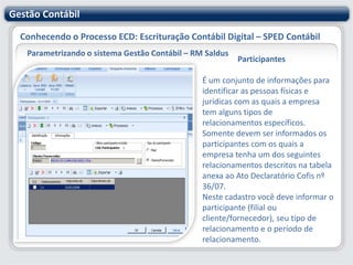 Visualização da escrituração fiscal;
