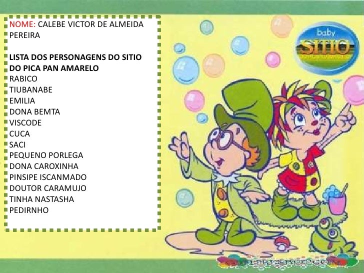 Apresentação Sítio do Pica Pau Amarelo