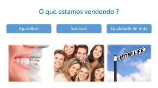 O que estamos vendendo ? 
Aparelhos Sorrisos Qualidade de Vida 
 