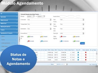 Status de
Notas e
Agendamento
Módulo Agendamento
 