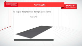 VANTAGENS
As etapas de construção do Light Steel Frame
 