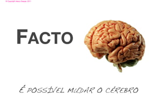 © Copyright Vasco Gaspar, 2011




            FACTO

               É        POSSÍVEL MUDAR O CÉREBRO
 
