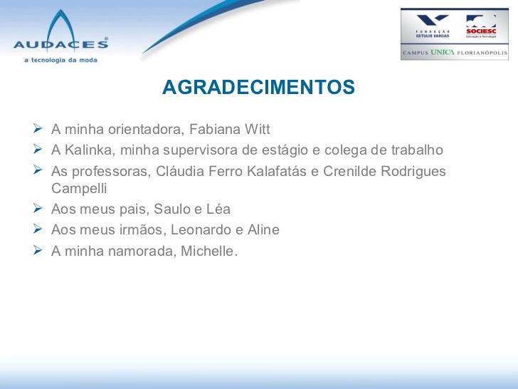 Featured image of post Agradecimentos Em Slide De Tcc