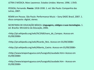O professor que se deparar com a presente Seqüência Didática, com certeza, terá que transpor muitos obstáculos, pois, como já é sabido de todos, não existe manual que os impulsionem rumo ao êxito profissional. 