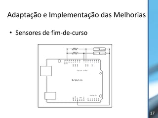 Adaptação e Implementação das Melhorias

• Sensores de fim-de-curso




                                          17
 