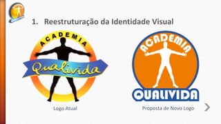 1. Reestruturação da Identidade Visual
Logo Atual Proposta de Novo Logo
 