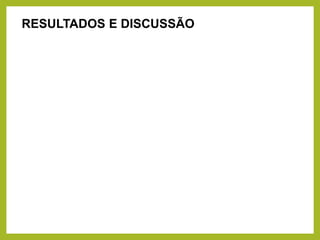 RESULTADOS E DISCUSSÃO
 