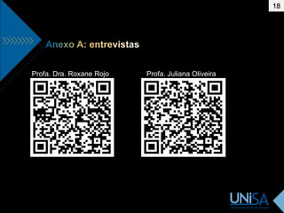 18
Profa. Dra. Roxane Rojo Profa. Juliana Oliveira
 