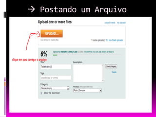 Postando um Arquivo