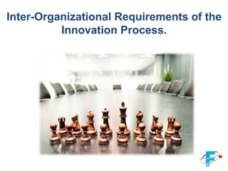 Inter-Organizational Requirements of the
          Innovation Process.
 