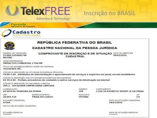 Inscrição no BRASIL
 