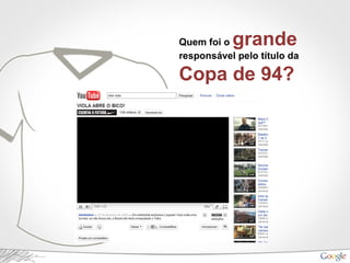 Quem foi o grande
responsável pelo título da
Copa de 94?
 
