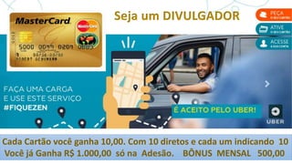 Cada Cartão você ganha 10,00. Com 10 diretos e cada um indicando 10
Você já Ganha R$ 1.000,00 só na Adesão. BÔNUS MENSAL 500,00
Seja um DIVULGADOR
 