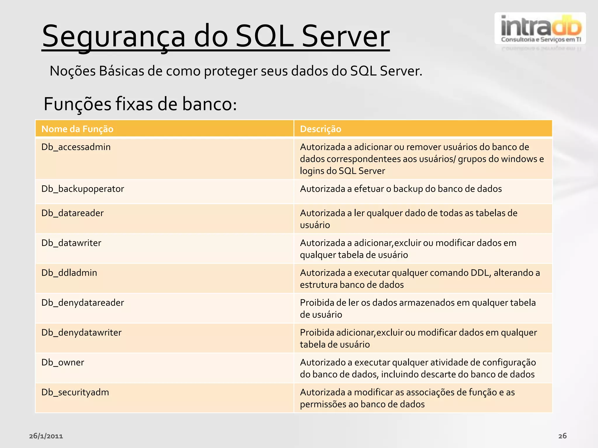 Apliqueimdiretiva a umainstância do SQL Server.
