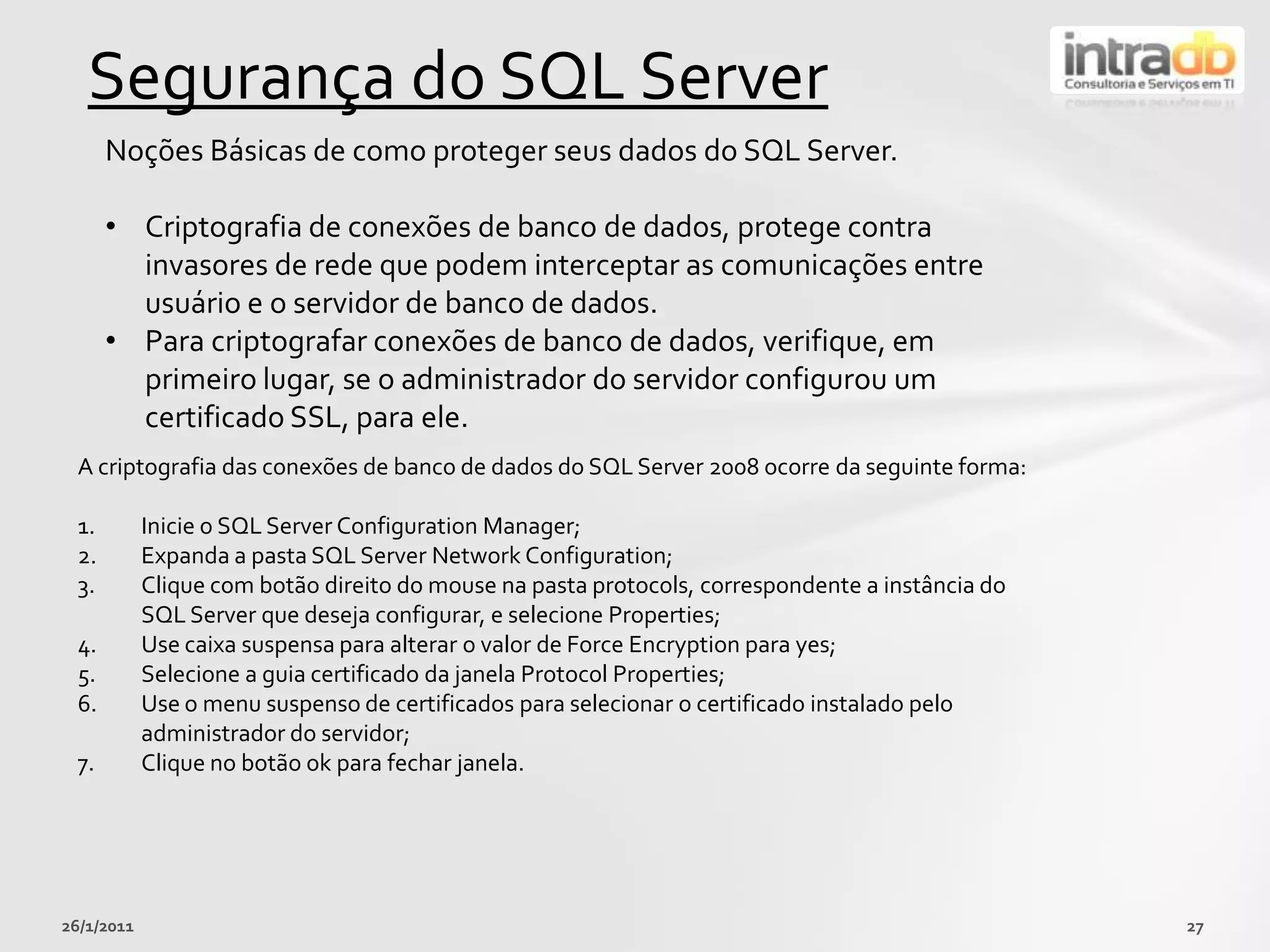 Criptografia e Auditoria: