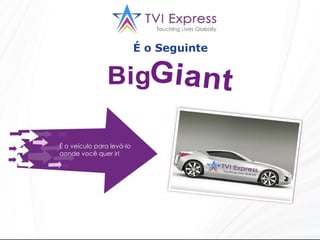 É o Seguinte É o veículo para levá-lo aonde você quer ir!   