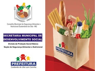 Divisão de Proteção Social Básica
Seção de Segurança Alimentar e Nutricional
 