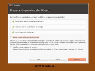 ANTES DE INSTALAR...
 