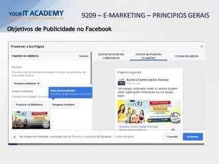 Objetivos de Publicidade no Facebook
 
