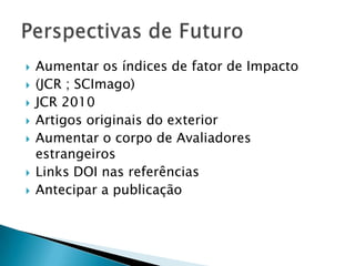 Recomendações de qualidade para periódicos