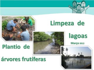 Limpeza de
                          lagoas
                          Março 2012
Plantio de
árvores frutíferas
 
