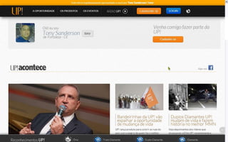 Apresentação UP! Essência Tony Sanderson