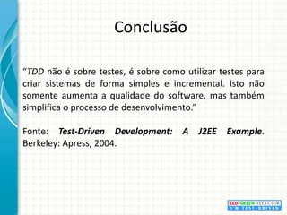 Benefícios do TDD