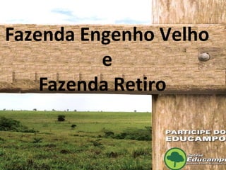 Fazenda Engenho Velho
          e
    Fazenda Retiro
 