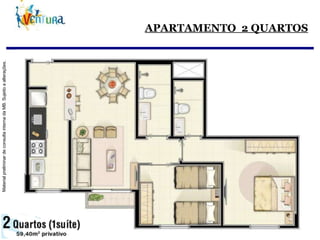 APARTAMENTO  2 QUARTOS 