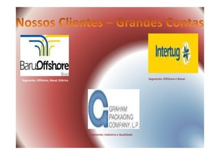 Segmento: Offshore e NavalSegmento: Offshore, Naval, Elétrica
Segmento: Indústria e Qualidade
Segmento: Offshore e Naval
 
