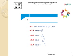 Escola Secundária de Fontes Pereira de Melo - 401780
        "Escola em processo de mudança“




                                   Manuela Lopes       15
 