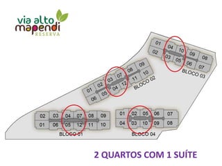 2 QUARTOS COM 1 SUÍTE
 